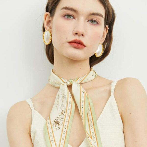 Luxury Silk Diamond Scarf